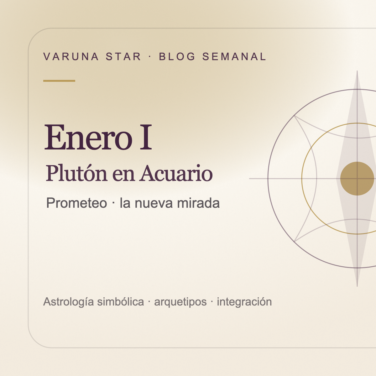 Enero I · Plutón en Acuario: el mapa base y la nueva mirada