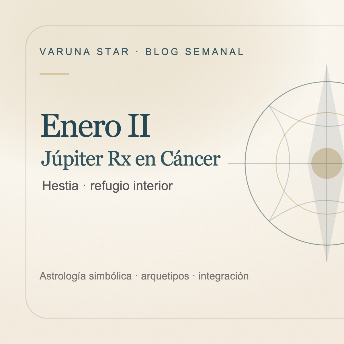 Enero II · Júpiter en Cáncer: refugio, memoria y pertenencia